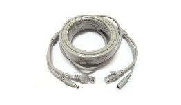 CABLE CAMERA RESEAU 10M RJ45-RJ45+JACK ALIM 