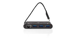 HUB USB C 3.1 USB 3.0 HUB 3-PORTS GIGABIT ETHERNET  NOIR