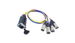 CABLE 4 XLR MALE - ETHERCON