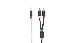 CORDON 2 RCA MALE-JACK 3.5 MALE STEREO 10 METRES