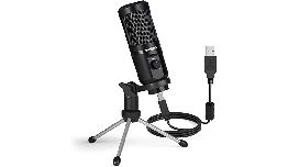 MICROPHONE DE TABLE USB A CONDENSATEUR AVEC GAIN REGLABLE