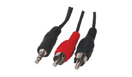 CORDON 2 RCA MALE-JACK 3.5 MALE STEREO 5M