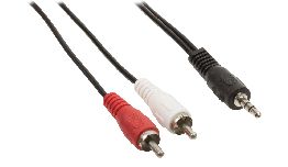 CORDON 2 RCA MALE-JACK 3.5 MALE STEREO 15M