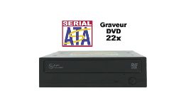 GRAVEUR DOUBLE COUCHE DVD LG 24X NOIR SATA