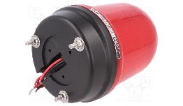 GYROPHARE LED ROUGE 10 30VDC IP65 255MA  116X169MM