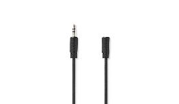 CORDON JACK 3.5MM MALE - JACK 3.5MM FEMELLE 5M STEREO