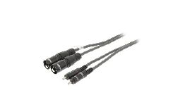 CORDON 2 RCA MALE-2 XLR MALE  3M 