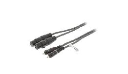 CORDON 2 RCA MALE-2 XLR  FEMELLE 3M  NEDIS