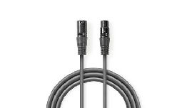 CABLE XLR MALE 3P-XLR FEMELLE 3P 1 M  