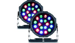 PROJECTEUR A LEDS RGB DMX 18 LED DE 1W RGB