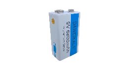 BATTERIES 9V  LI-ION  6800MAH  RECHARGEABLES EN USB C