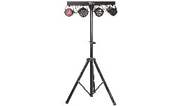 SUPPORT DE LUMIERE AVEC PROJECTEUR  STROBO, MOON   LASER DMX