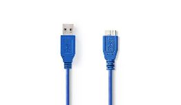 CORDON USB 3.2 A MALE-MICRO B MALE 2 METRE