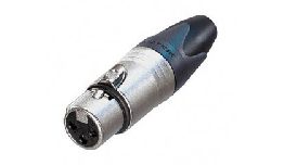 FICHE XLR FEMELLE 4P NEUTRIK ARGENT 