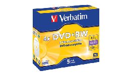 DVD+RW VERBATIM 120MN PACK DE 5