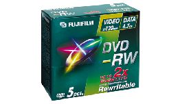 DVD-RW FUJI 120MN PACK DE 5