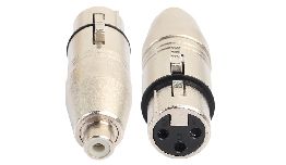 ADAPTATEUR XLR FEMELLE-RCA FEMELLE