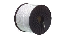 CABLE COAXIAL BLANC ROULEAU DE 100M 17VATC