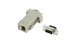 BOITIER JUMPER SUB-D 9 PINS FEMELLE-RJ45