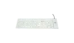 CLAVIER SOUPLE USB ETANCHE BLANC