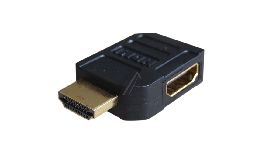 ADAPTATEUR HDMI MALE-HDMI FEMELLE COUDE 90°