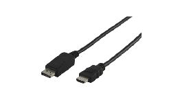 CORDON DISPLAYPORT MALE-HDMI MALE 3M