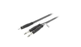 [CD2053] CORDON JACK 3.5MM - 2 JACKS 6.35MM MONO 3 METRES 