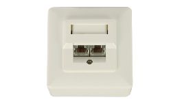 [DV89150] PRISE MURALE 2XRJ45 EN APPLIQUE OU ENCASTRABLE