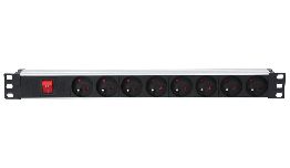 [DVLC806] BLOC 8 PRISES IBIZA LIGHT LC806 MONTAGE EN RACK 19 pouces