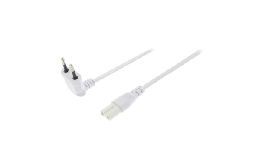 [CD11050] CORDON SECTEUR  COUDEE IEC-320-C7 2.00 M BLANC