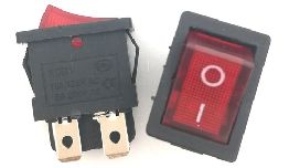 [INBEBR] INTER A BASCULE BIPOLAIRE 6A 250V ROUGE