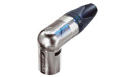 [ACNC3MRX] FICHE XLR MALE 3P NEUTRIK ARGENT COUDEE