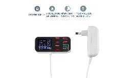 [DVWLXA9D] STATION DE CHARGE USB 8 PORTS AVEC AFFICHAGE A LED 40W