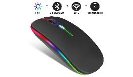 [AIWIREM] SOURIS OPTIQUE RETROECLAIREE DUAL MODE 2.4GHZ ET BLUETOOTH