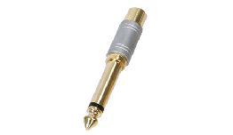 [ACSAC021] ADAPTATEUR JACK 6.35MM MONO-RCA FEMELLE OR