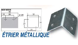 [AC8508] EQUERRE METALLIQUE POUR ENCEINTE 31X31