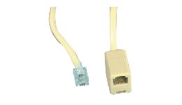 [CDTEL0021] CORDON RJ11 MALE - RJ11 FEMELLE 10M 